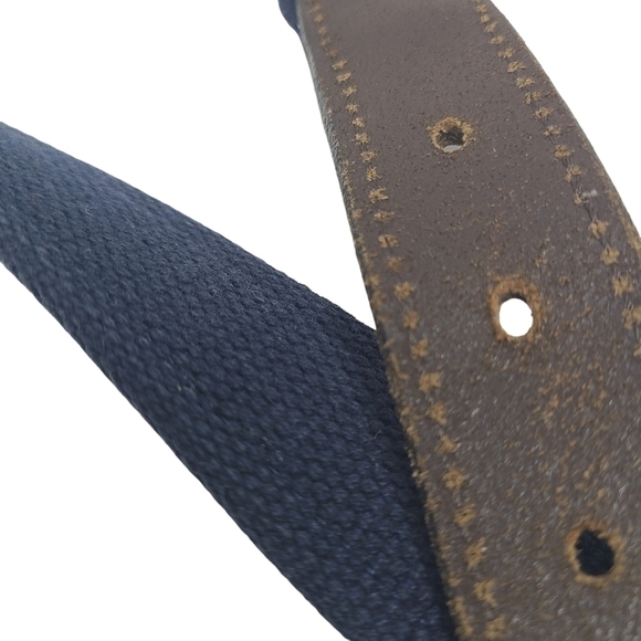 Vineyard Vines | Marlin Swordfish Fabric & Leather Ends Surcingle Belt (Size 32) - Picture 6 of 13